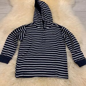 Tommy Hilfiger Long-Sleeve Hooded Striped Navy Blue in 24M